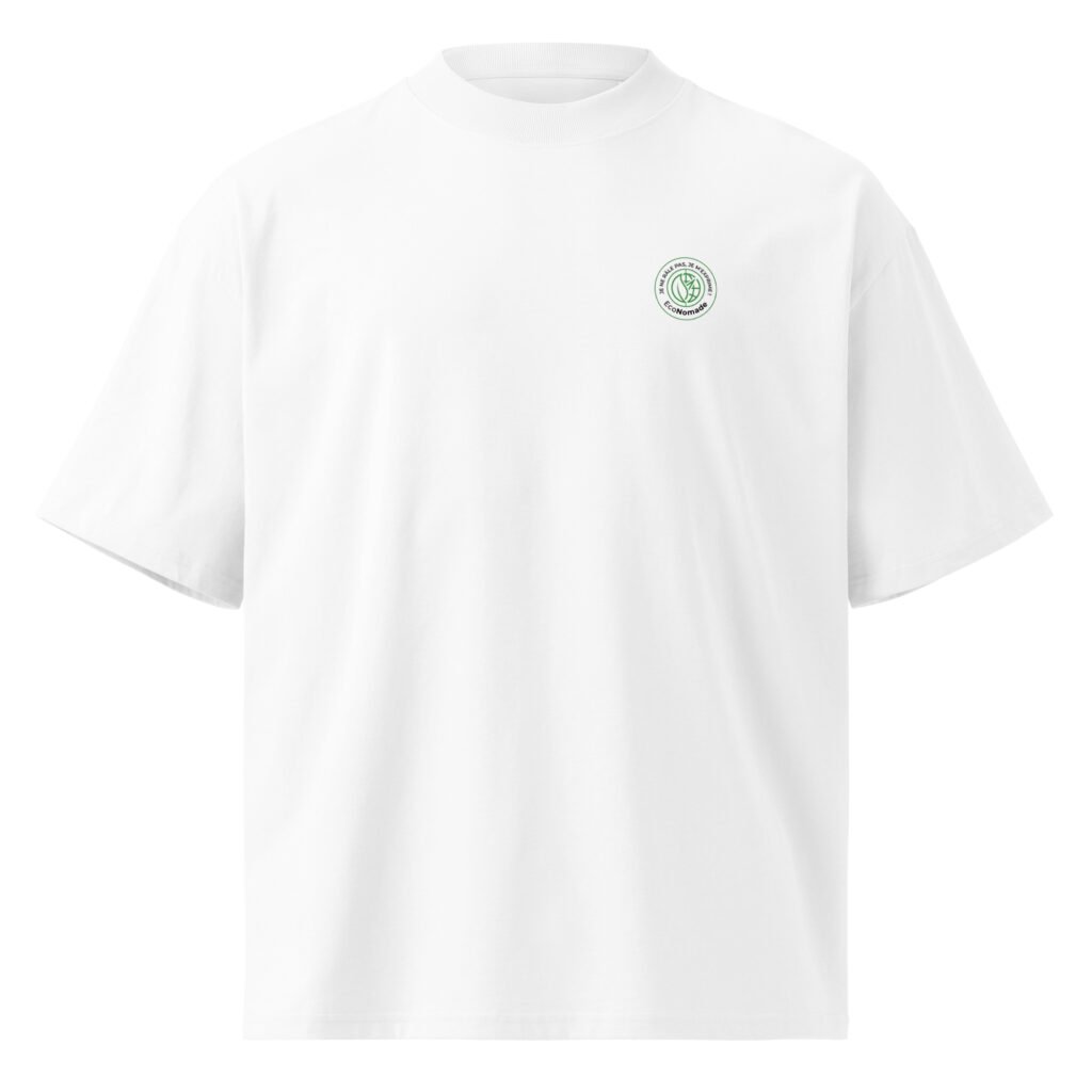 T-shirt col montant écologique unisexe