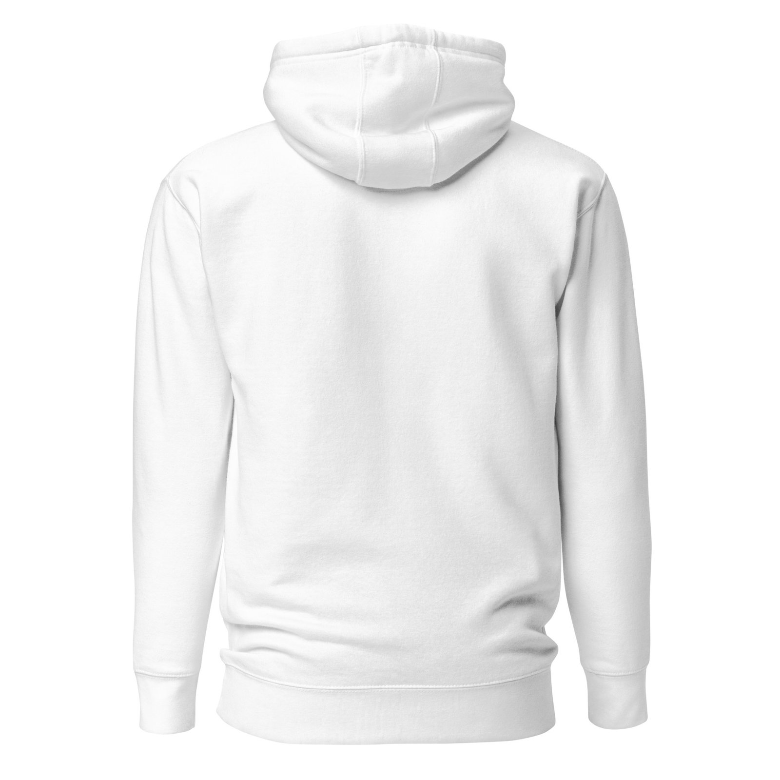 Sweat à capuche unisexe blanc – Image 2