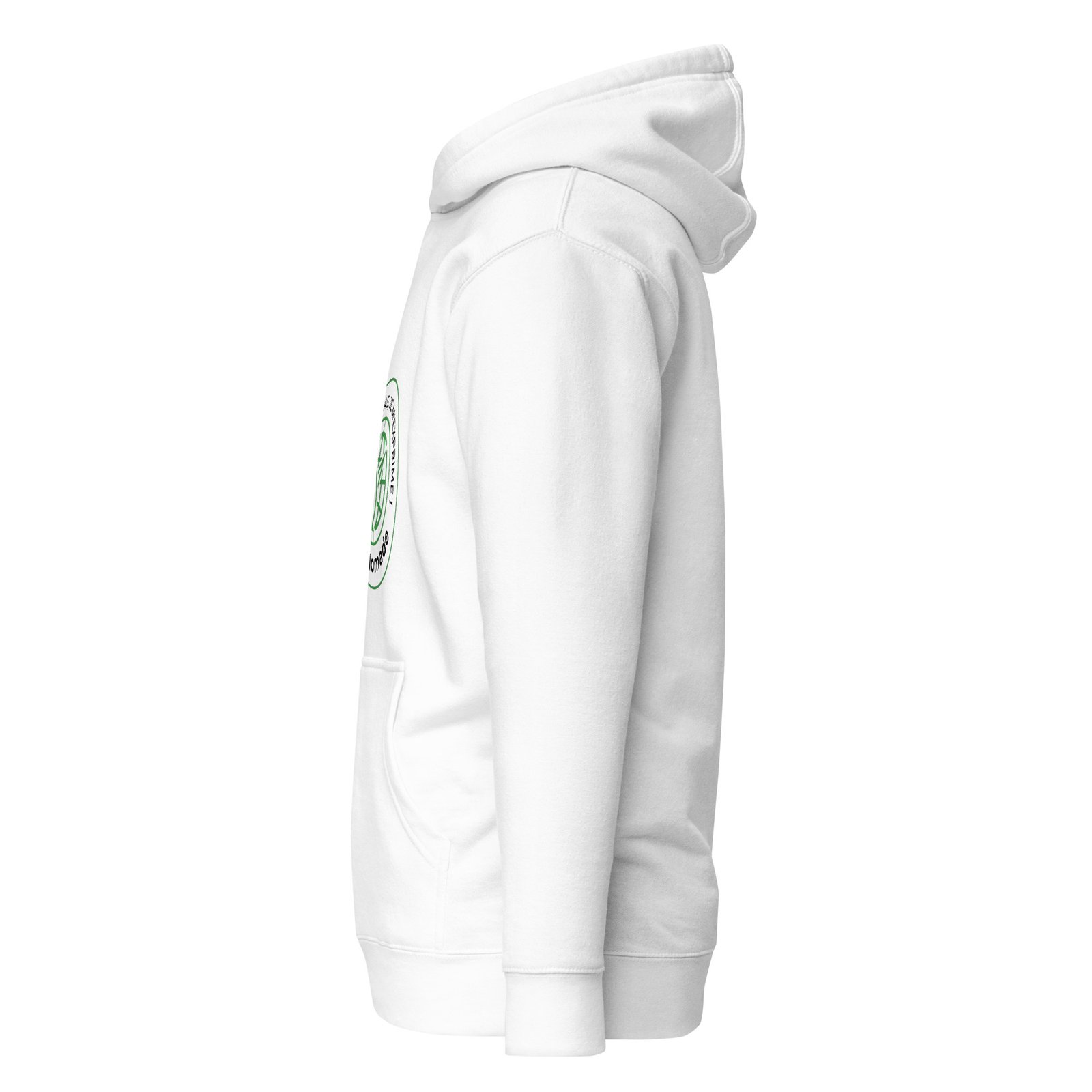 Sweat à capuche unisexe blanc – Image 3