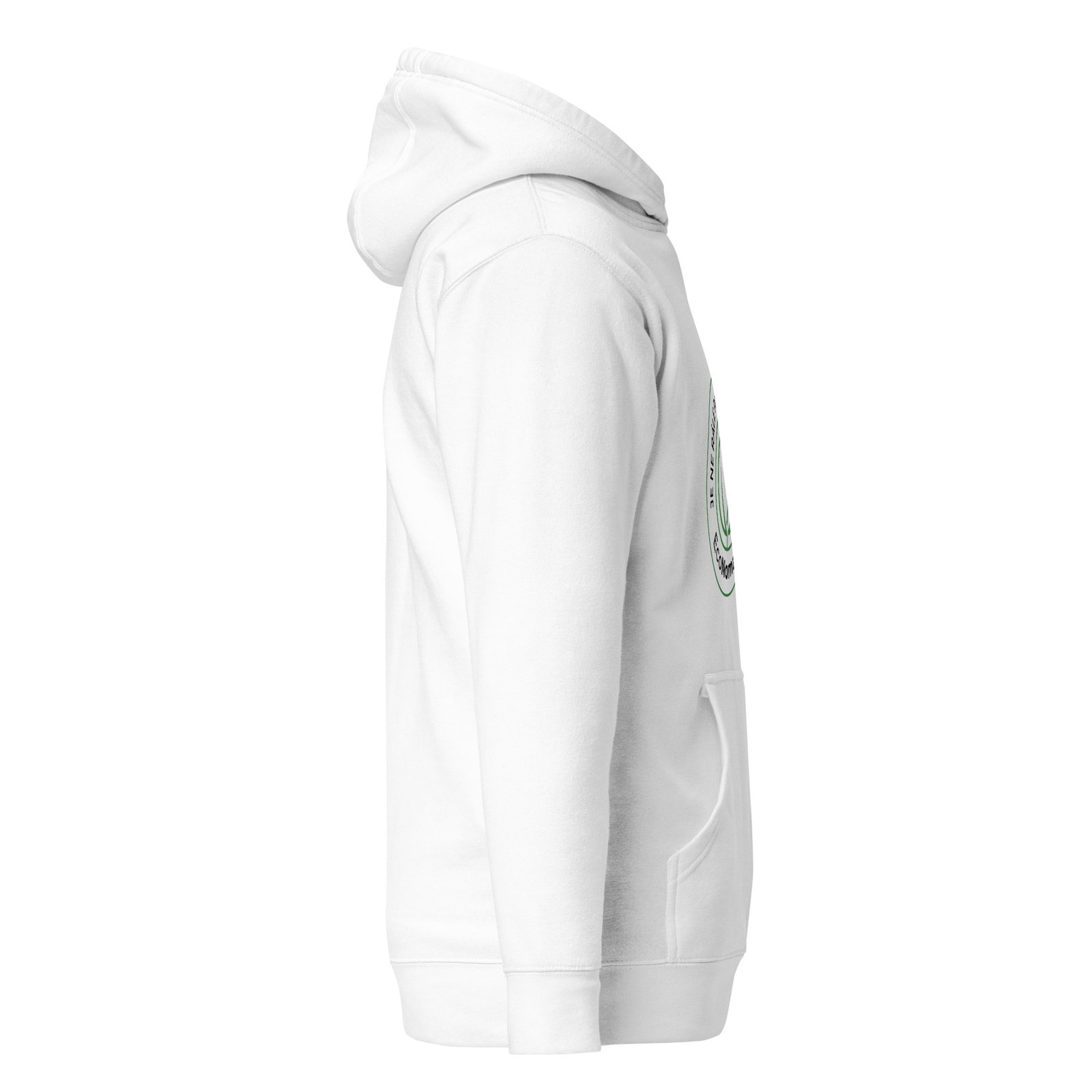 Sweat à capuche unisexe blanc – Image 4