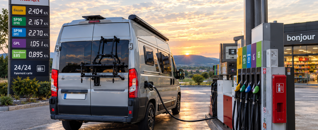 Prix du gasoil aujourd’hui : quel coût pour un voyage en van ou camping-car ?